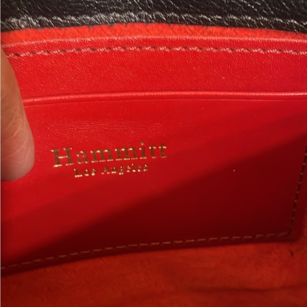 Hammitt Black Leather Logo Clutch - Picture 5 of 6